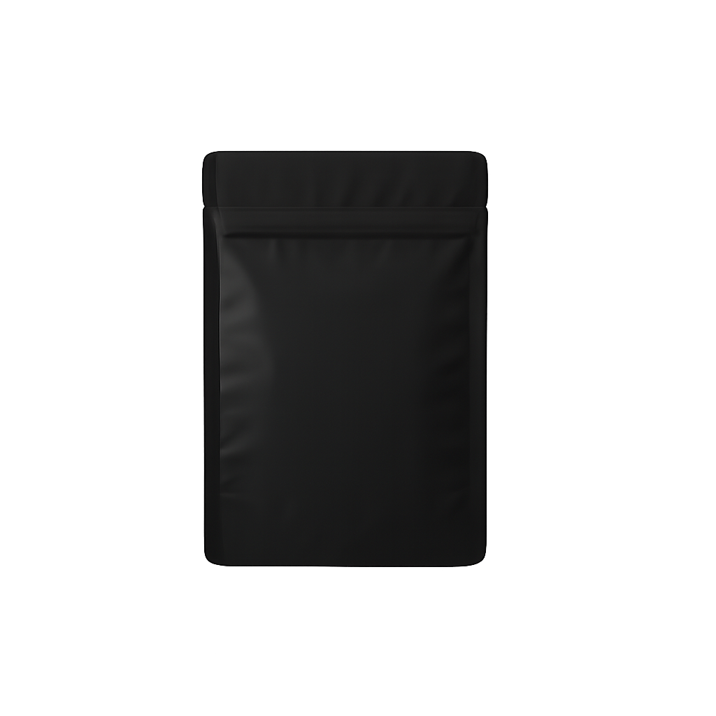 Druckverschlussbeutel mit Boden | 100 Stück | schwarz