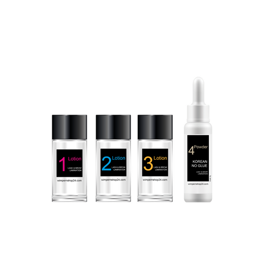 Komplettset Lash & Brow Lamination (Lotion 1–3 + Korean No Glue Powder No. 4)